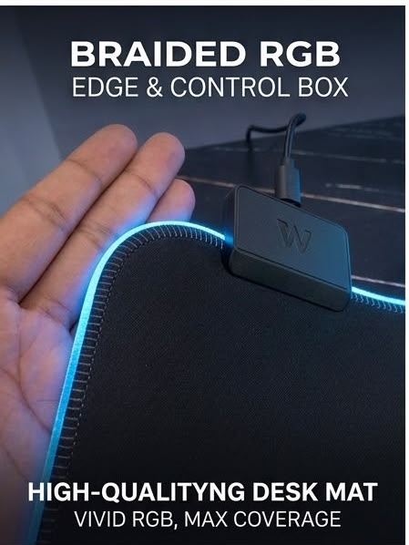 RGB Gaming Mouse Pad – Premium 7-Mode Desk Mat full xl size